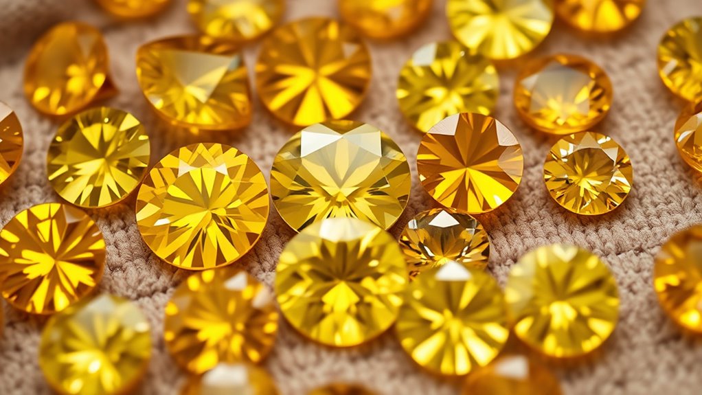 radiant meaningful yellow gemstones