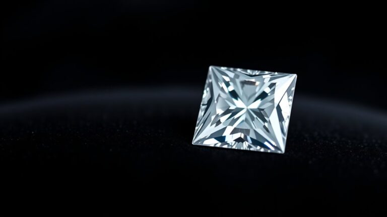 square shaped diamond brilliance