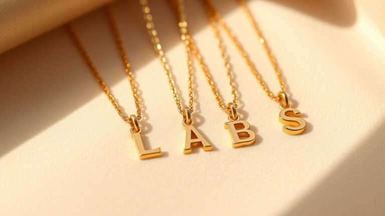 top gold initial necklaces