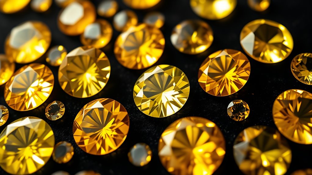vibrant ethical yellow gemstones