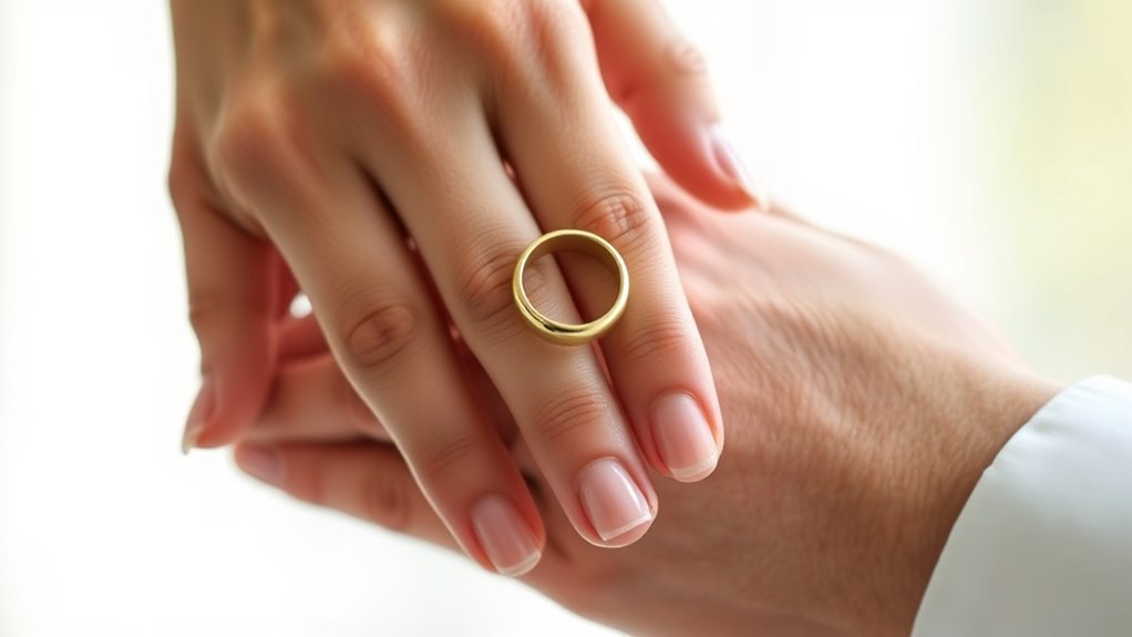 wedding rings wearing guide