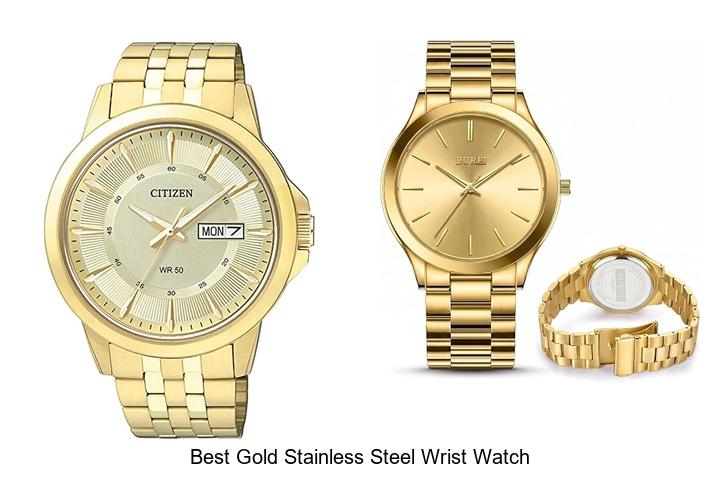 best gold stainless steel wrist watch