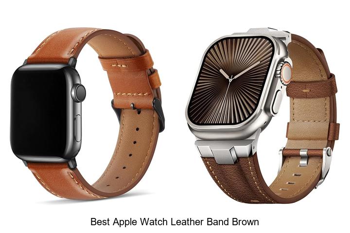 best apple watch leather band brown